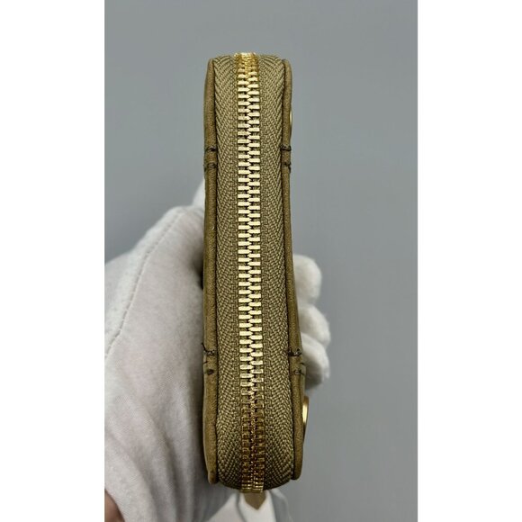 Hammitt 5 North Plume Moss Green Nubuck Leather Compact Zip Around Wallet 16470 - Picture 5 of 15